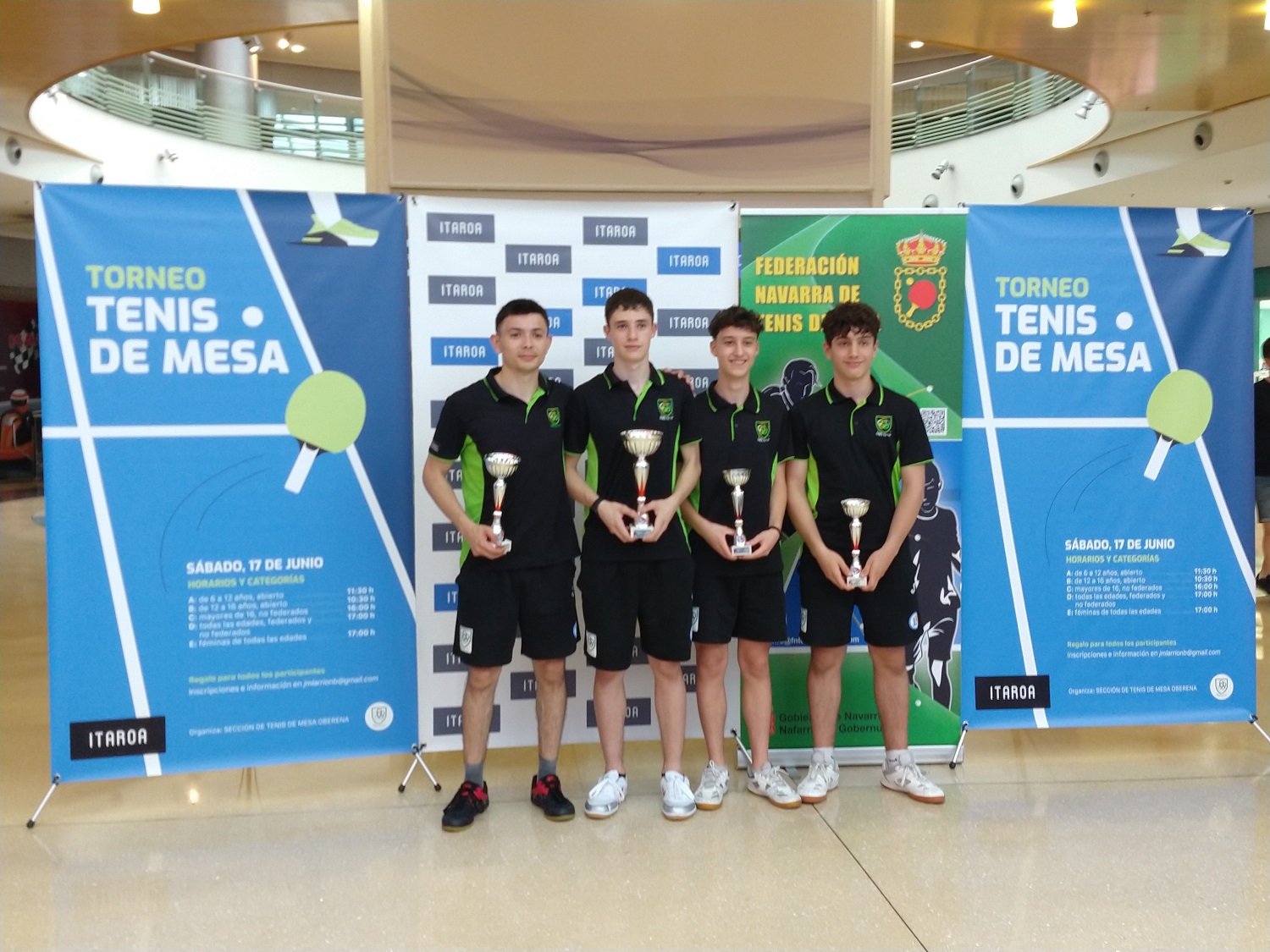Éxito del Torneo de Tenis de Mesa en Itaroa, organizado por Oberena